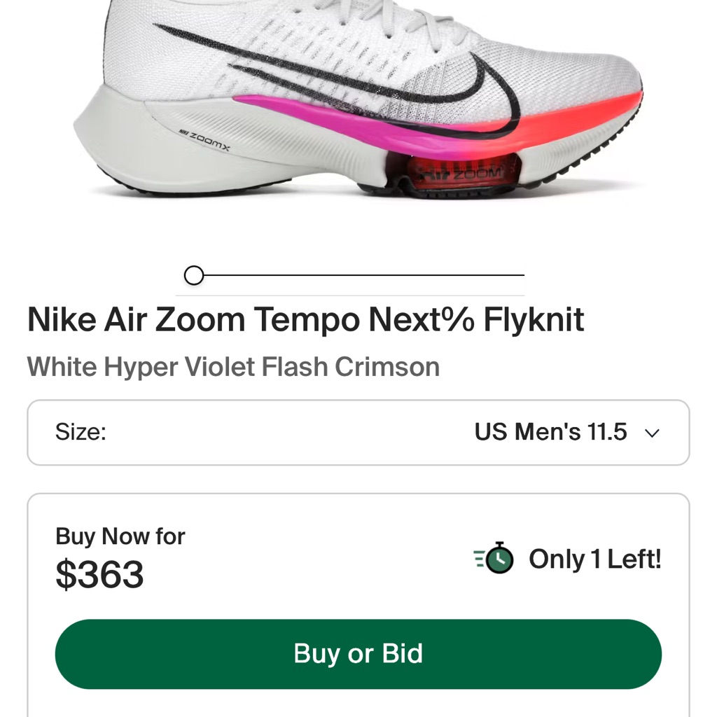 Nike Air Zoom Tempo Next% Flyknit Ci9923-100